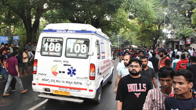 Stampede near Chinnaswamy Stadium: K'taka CM says 11 killed, announces Rs 10 lakh compensation